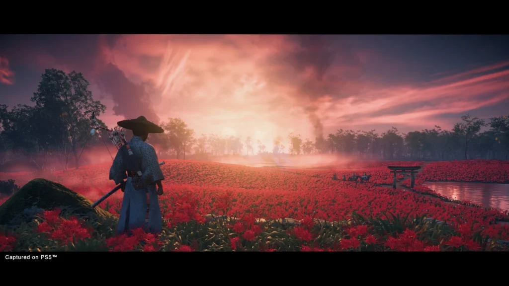 Ghost of Tsushima jogos PS5 que parecem filmes cinematográficos