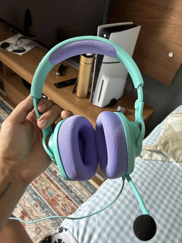 Almofadas de espuma de memória do headset gamer JBL Quantum 100M2