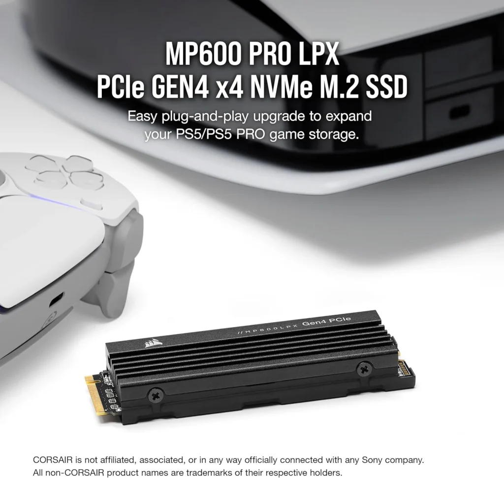 Corsair MP600 PRO LPX foi projetado especificamente pensando no PS5