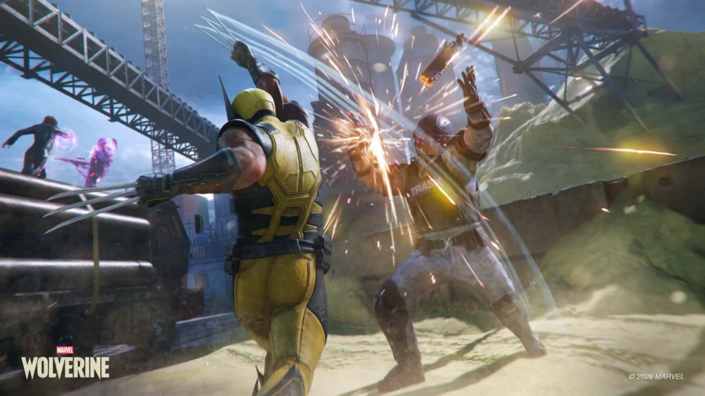 Wolverine PS5 gameplay garras em combate contra os Reavers