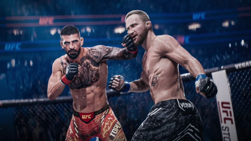 UFC 6 PS5 gameplay golpe de boxe sistema de combate