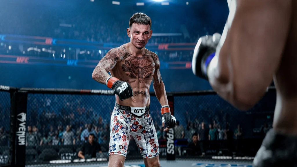 UFC 6 PS5 tecnologia Sapien lutador realismo octógono