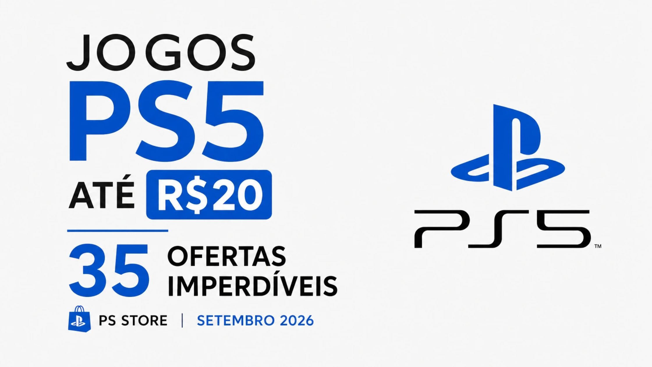 Promoção relâmpago da PlayStation Store reúne jogos PS5 até R$20 com descontos de até 90%. Guia completo com os melhores títulos para você jogar agora!