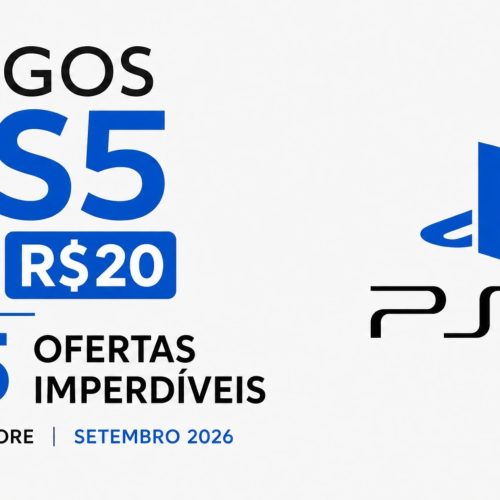 Promoção relâmpago da PlayStation Store reúne jogos PS5 até R$20 com descontos de até 90%. Guia completo com os melhores títulos para você jogar agora!